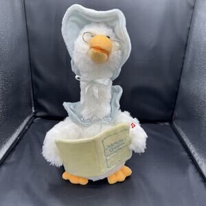 Cuddle Barn Mother Goose Animated Talking Musical Stuffed Plush Toy 14" Tested
